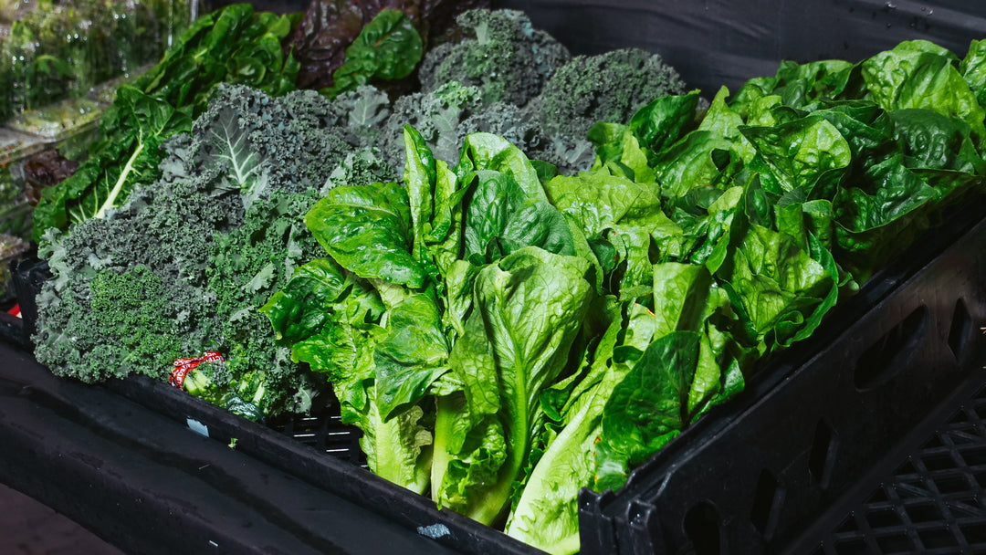 Green leafy vegetables rich in Vitamin K