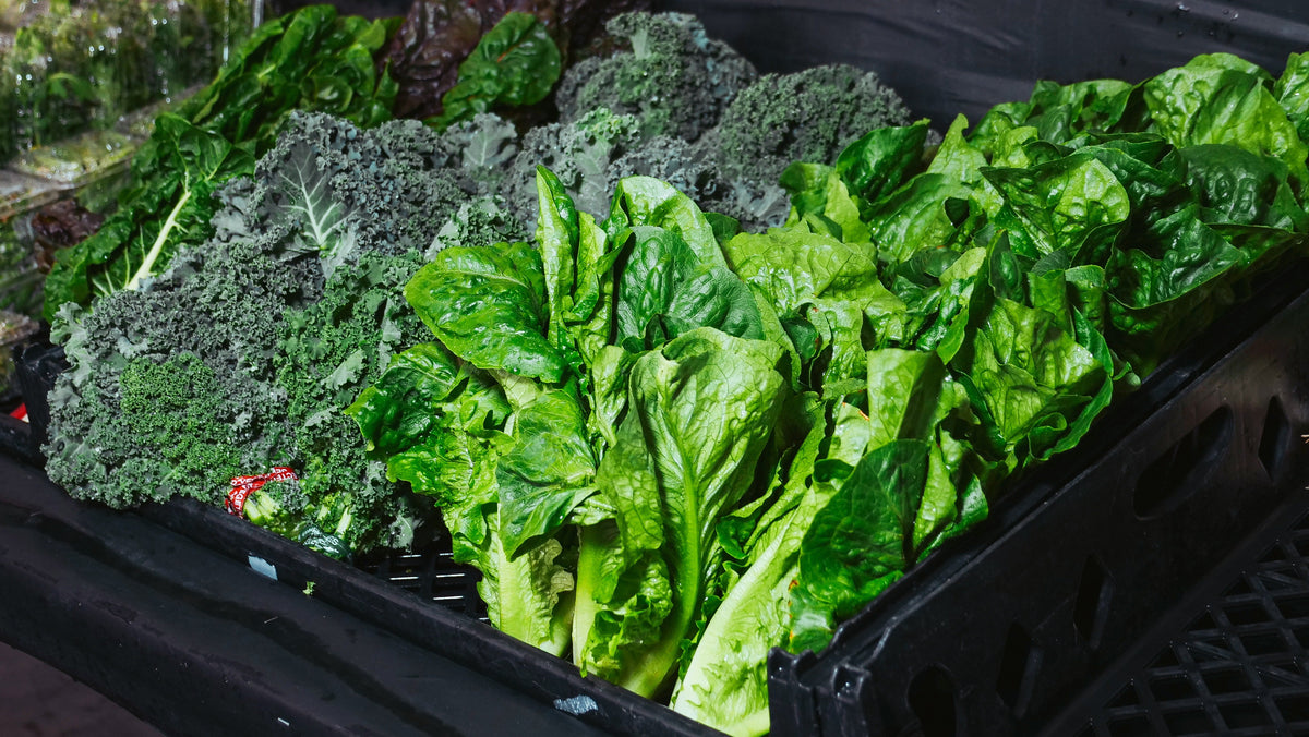 Green leafy vegetables rich in Vitamin K
