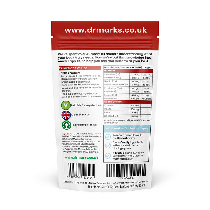 Vitamin B Complex - High Strength Active Formulation (NEW STOCK DUE BY EARLY SEPTEMBER)