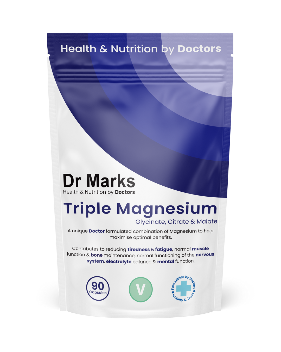 Dr Marks Triple Magnesium Complex Glycinate Citrate Malate - front packaging