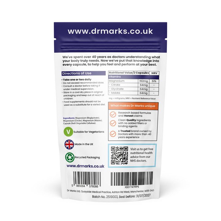 Triple Magnesium Complex – Muscle, Nerve &amp; Electrolyte Balance Support
