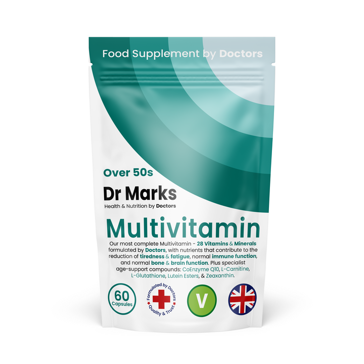 Over 50s Daily Multivitamin – Energy, Immunity &amp; Bone Support