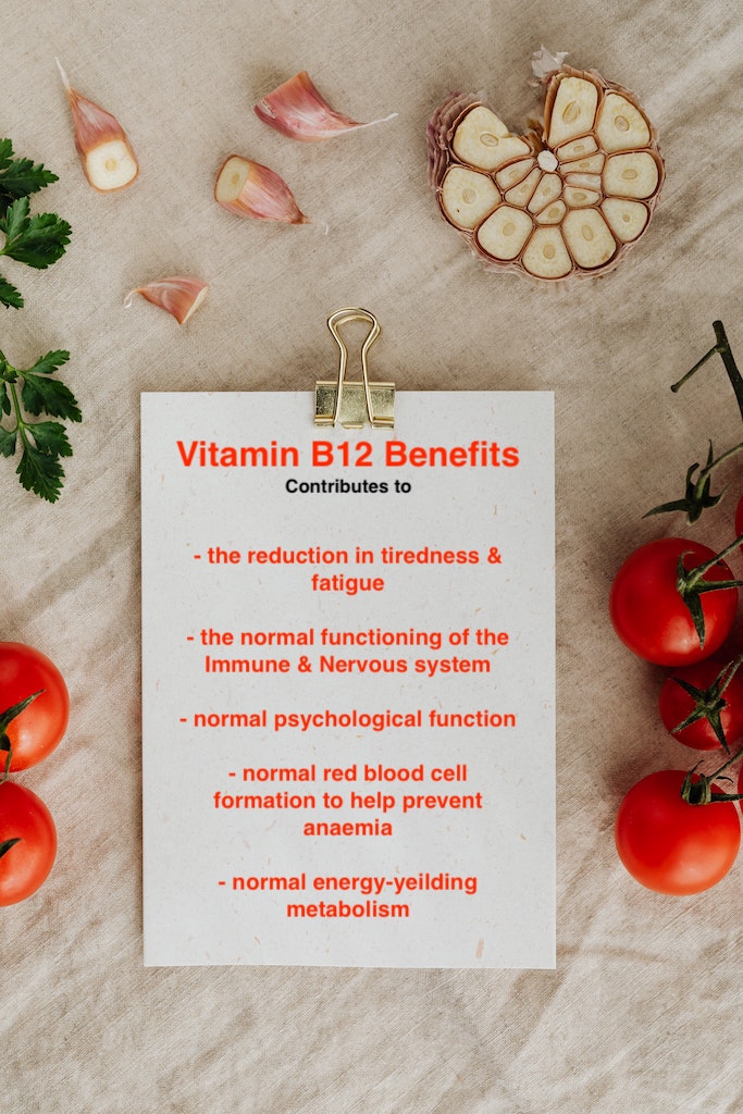 Vitamin B12 benefits infographic - Dr Marks Triple B12 Methylcobalamin supplement