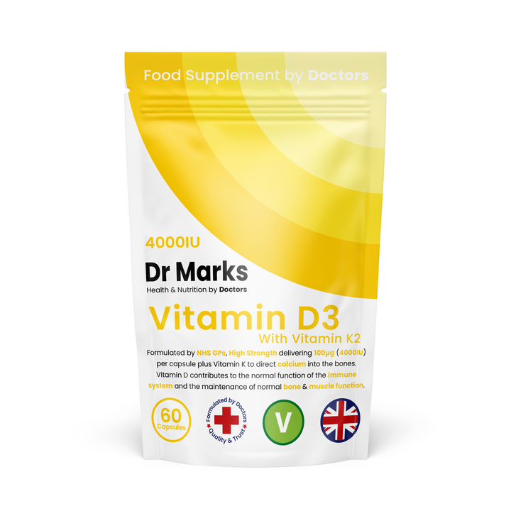 Vitamin D3 4,000IU + K2 - High Strength (NEW STOCK DUE BY EARLY SEPTEMBER)