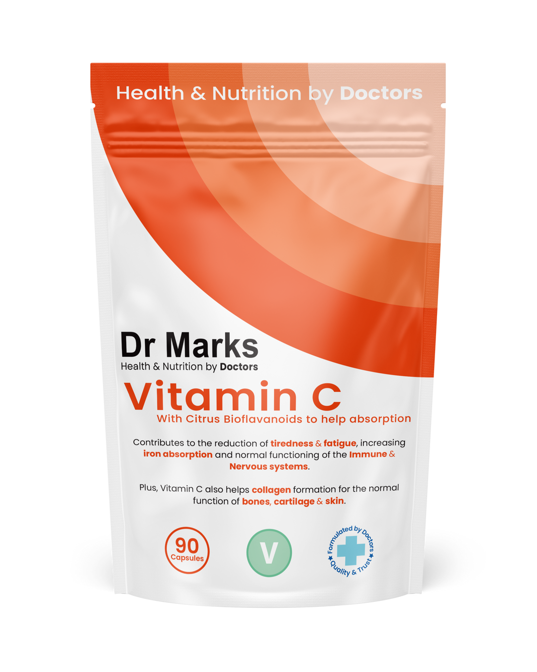 Dr Marks High Strength Vitamin C Supplement - front packaging