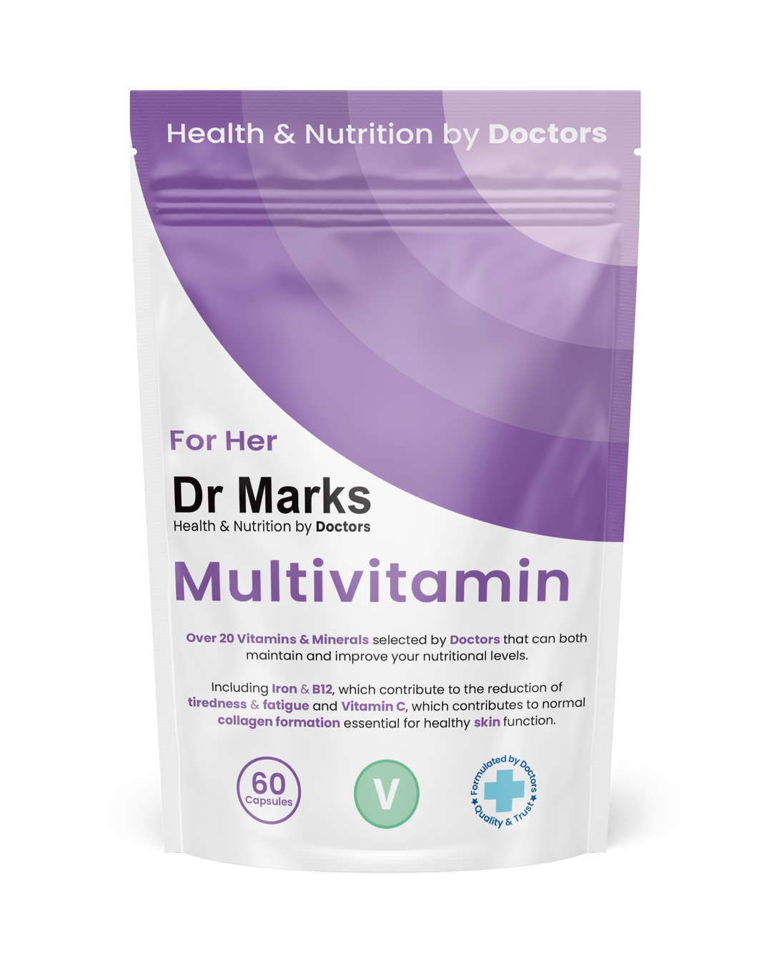 Dr Marks Women's Multivitamin - 60 daily capsules front packaging