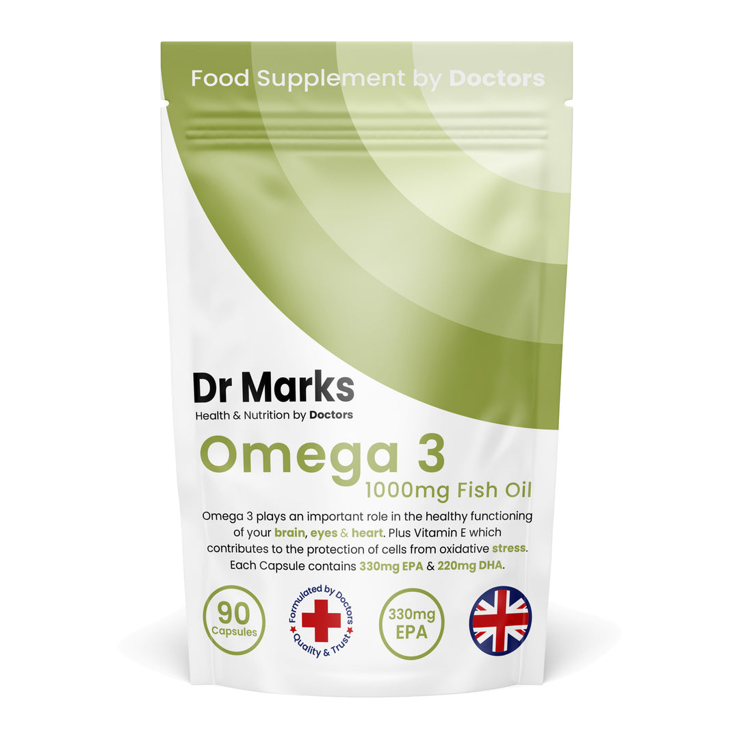 Dr Marks Omega 3 Fish Oil 1000mg pouch front
