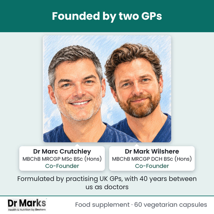 Dr Marks Over 50s Daily Multivitamin founded by two practising UK GPs