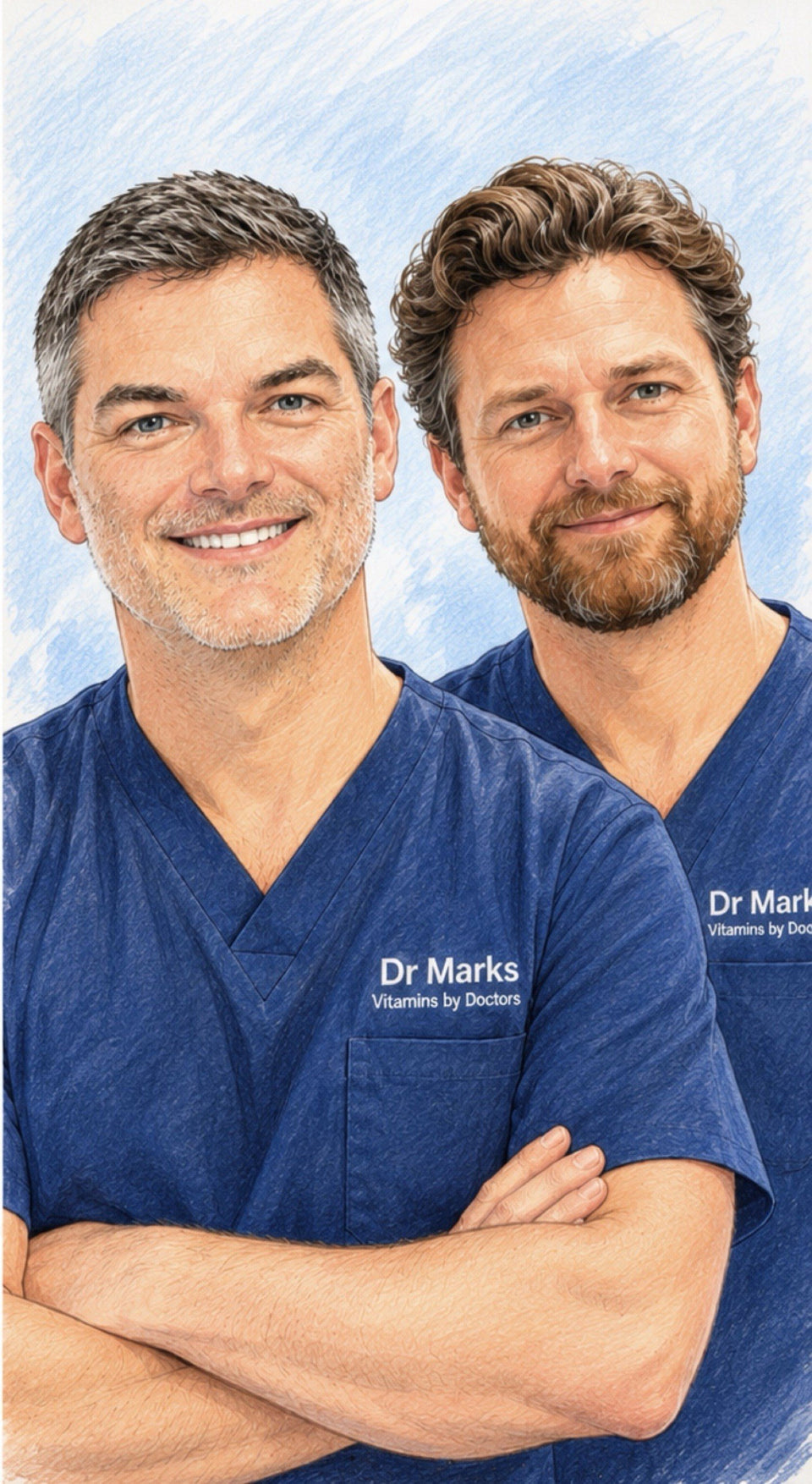 Dr Marc Crutchley and Dr Mark Wilshere, GMC-registered practising UK GPs and co-founders of Dr Marks