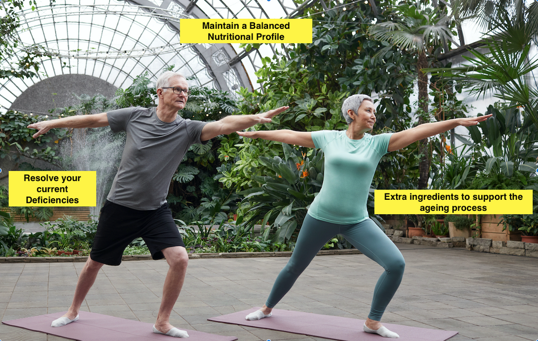 Active older adult - Dr Marks Over 50s Multivitamin for energy, bone and immune health