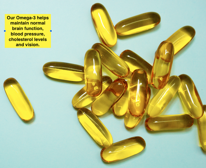 Dr Marks Omega 3 Fish Oil capsules for heart, brain and eye health